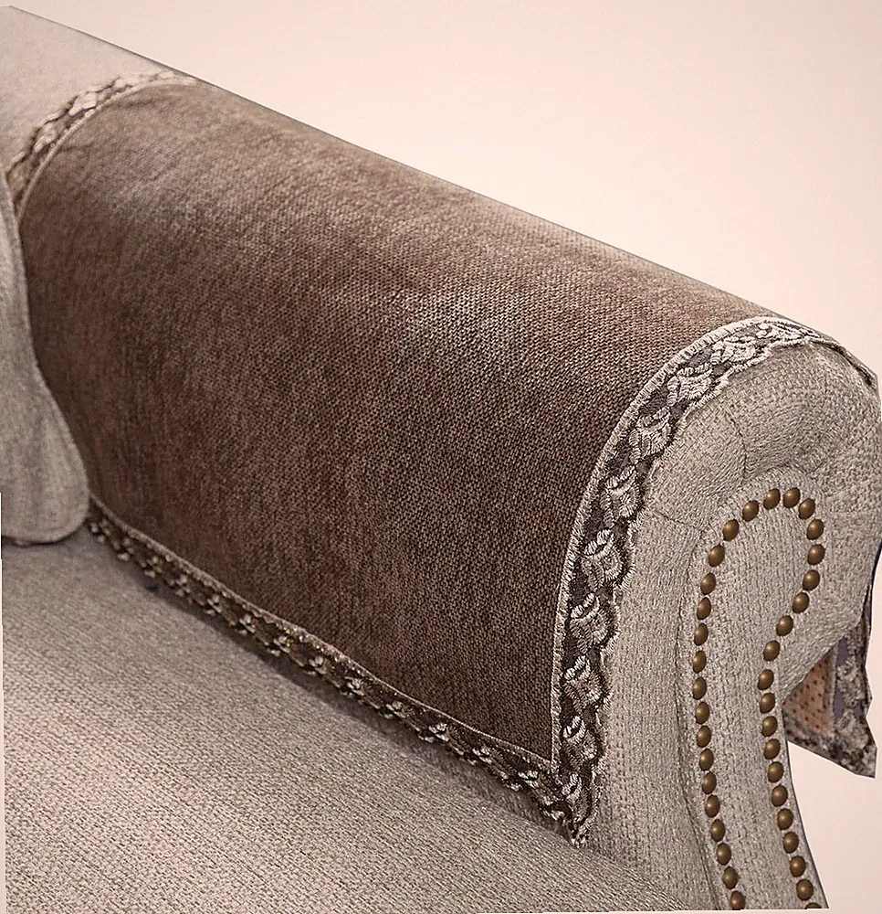 Couch Arm Covers,Non-Slip Lace Sofa Arm Covers Set of 2 Washable Sofa Armrests