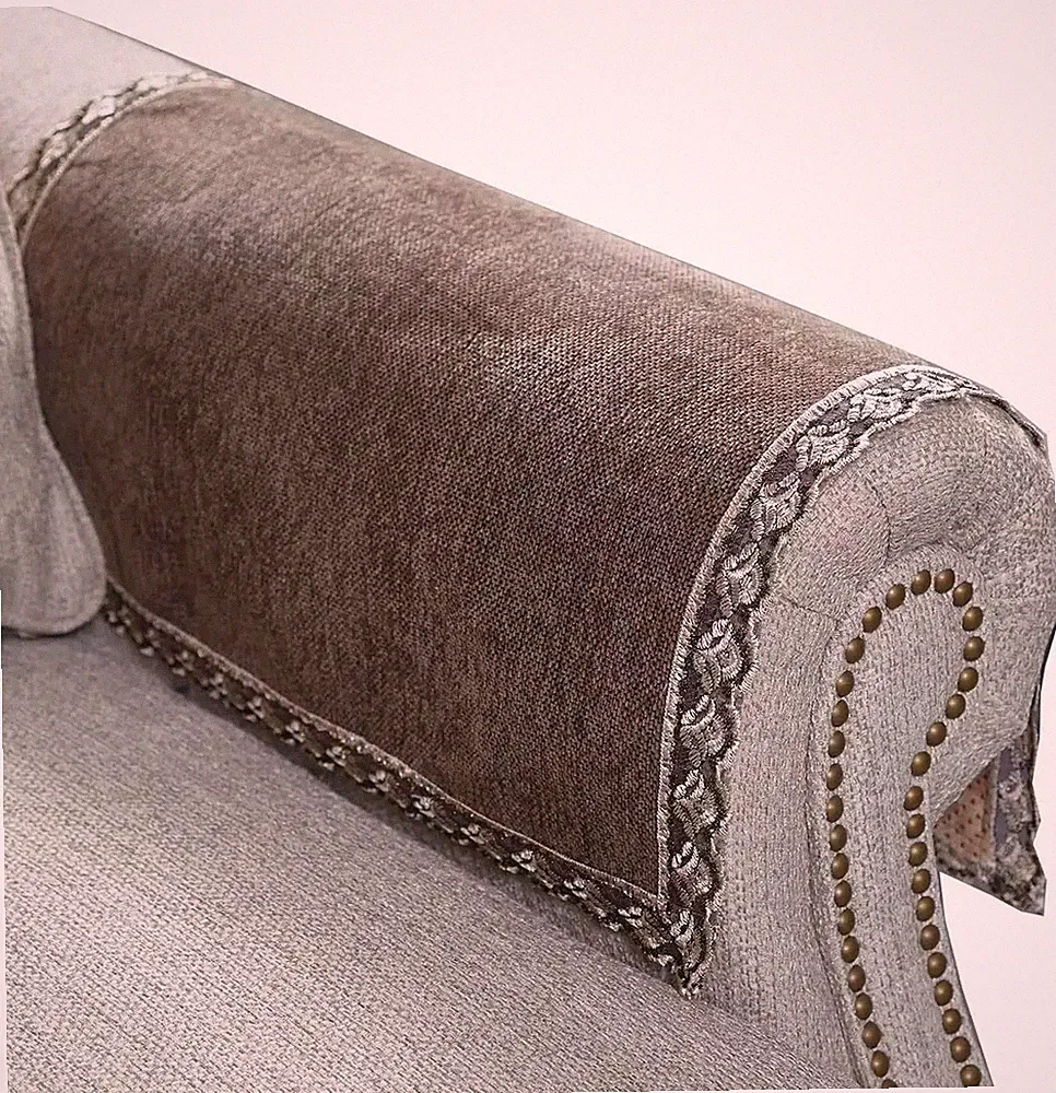 Couch Arm Covers,Non-Slip Lace Sofa Arm Covers Set of 2 Washable Sofa Armrests C