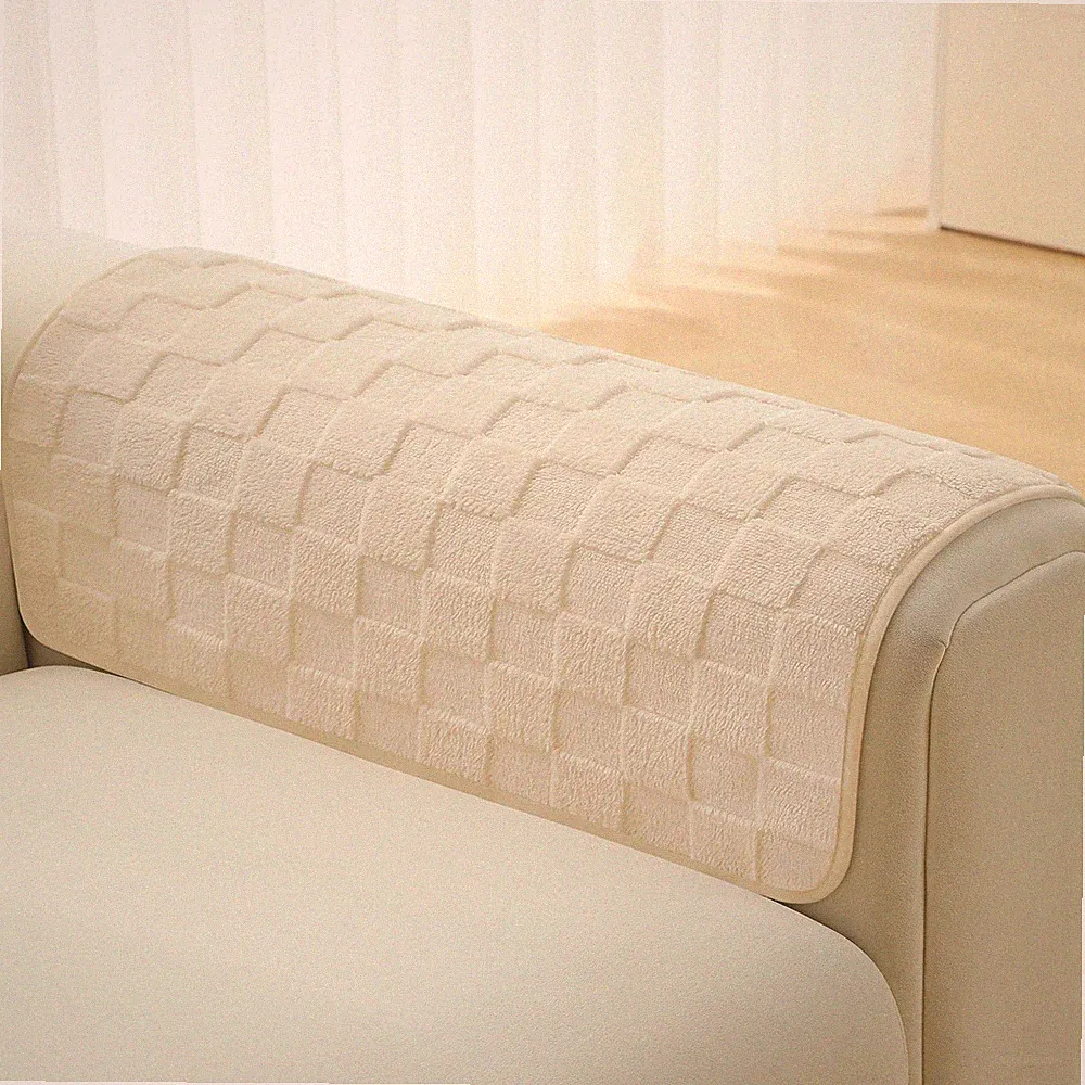 MINJIATEX Couch Arm CoversNon-Slip Lace Sofa Arm Covers Set of 2 Washable Sof...