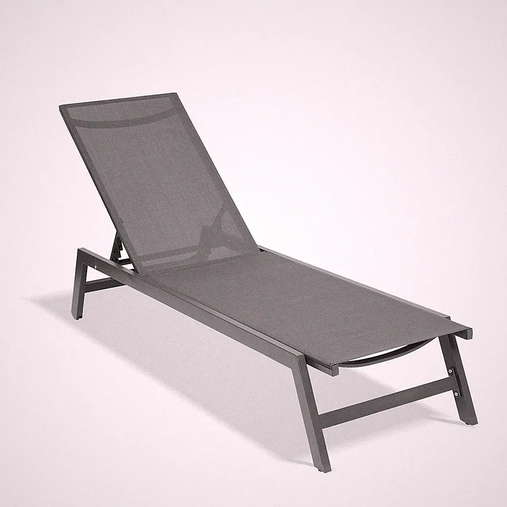 Outdoor Chaise Lounge Chair,Five Position Adjustable Aluminum Recliner,All Weath
